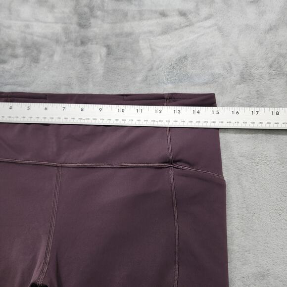 Lululemon Leggings Womens 10 Vintage Grape On Pace Crop 21” Running Athleisure - Picture 7 of 11